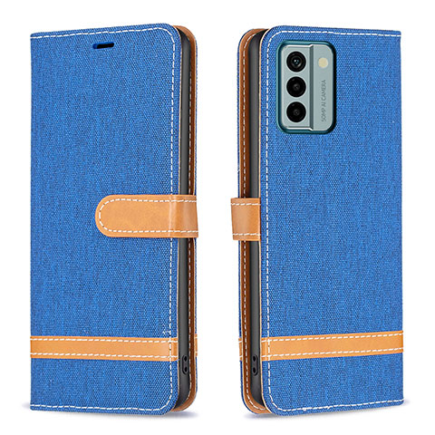 Funda de Cuero Cartera con Soporte Carcasa B16F para Nokia G22 Azul