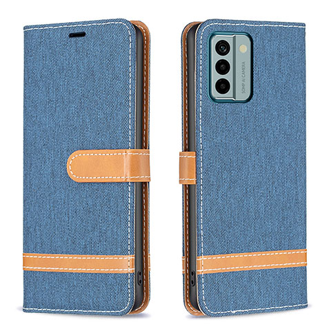 Funda de Cuero Cartera con Soporte Carcasa B16F para Nokia G22 Azul Cielo