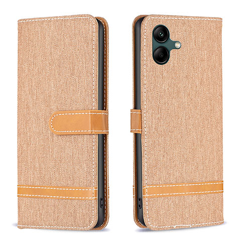 Funda de Cuero Cartera con Soporte Carcasa B16F para Samsung Galaxy A04E Oro