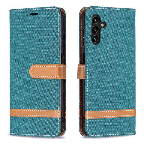 Funda de Cuero Cartera con Soporte Carcasa B16F para Samsung Galaxy A04s Verde