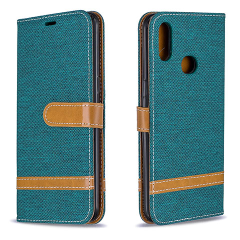 Funda de Cuero Cartera con Soporte Carcasa B16F para Samsung Galaxy A10s Verde