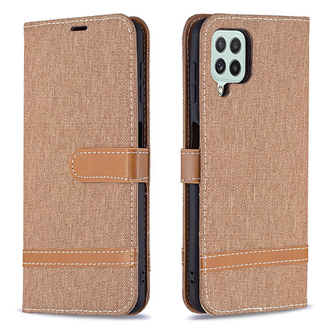 Funda de Cuero Cartera con Soporte Carcasa B16F para Samsung Galaxy A22 4G Oro