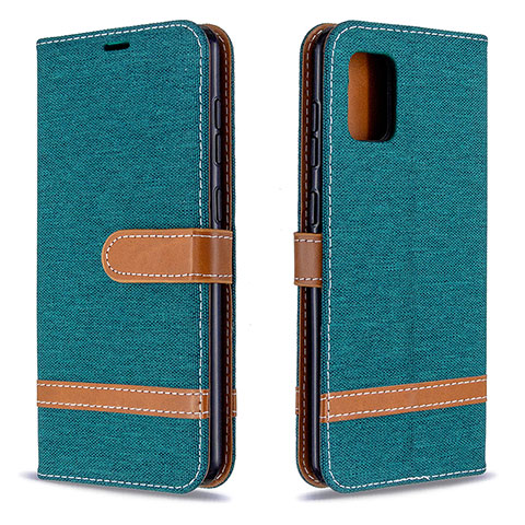 Funda de Cuero Cartera con Soporte Carcasa B16F para Samsung Galaxy A31 Verde