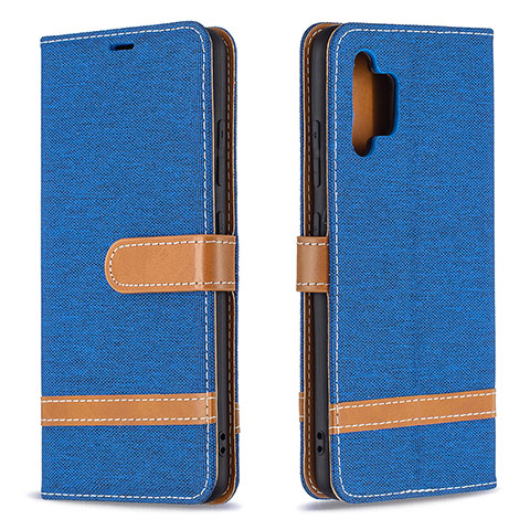 Funda de Cuero Cartera con Soporte Carcasa B16F para Samsung Galaxy A32 4G Azul