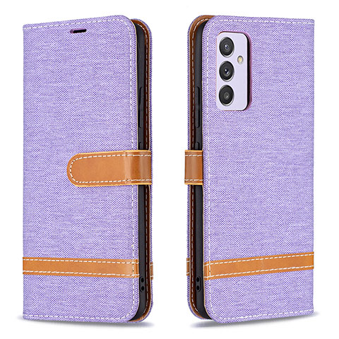 Funda de Cuero Cartera con Soporte Carcasa B16F para Samsung Galaxy A34 5G Purpura Claro