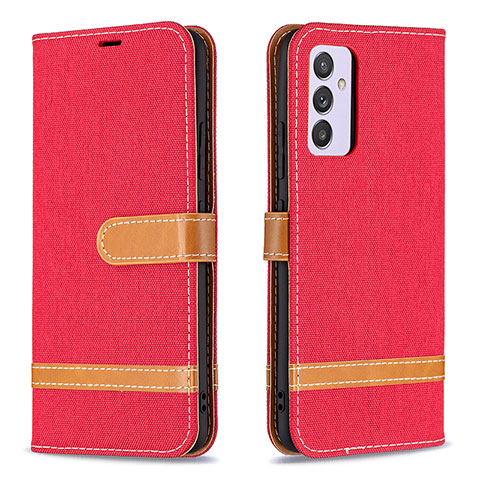 Funda de Cuero Cartera con Soporte Carcasa B16F para Samsung Galaxy A34 5G Rojo