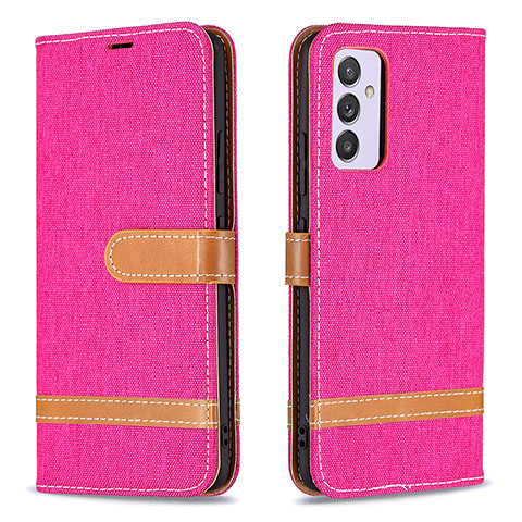 Funda de Cuero Cartera con Soporte Carcasa B16F para Samsung Galaxy A34 5G Rosa Roja