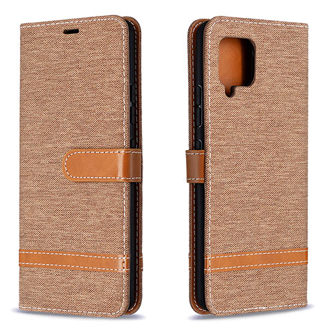 Funda de Cuero Cartera con Soporte Carcasa B16F para Samsung Galaxy A42 5G Oro