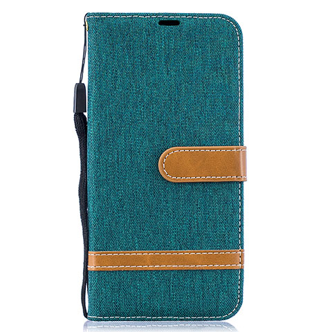 Funda de Cuero Cartera con Soporte Carcasa B16F para Samsung Galaxy A50 Verde