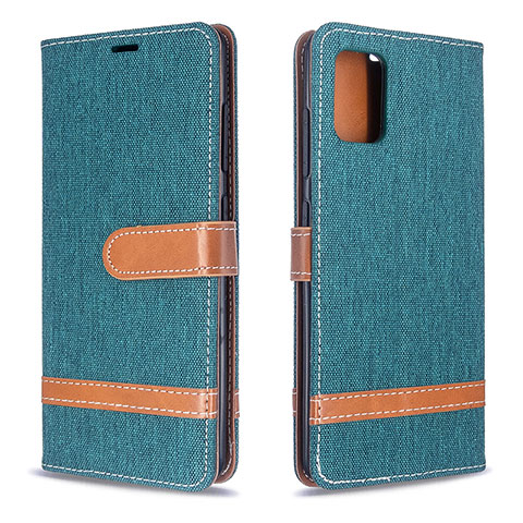 Funda de Cuero Cartera con Soporte Carcasa B16F para Samsung Galaxy A51 5G Verde