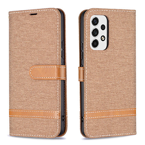 Funda de Cuero Cartera con Soporte Carcasa B16F para Samsung Galaxy A53 5G Oro