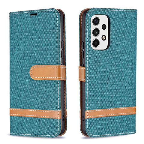 Funda de Cuero Cartera con Soporte Carcasa B16F para Samsung Galaxy A53 5G Verde