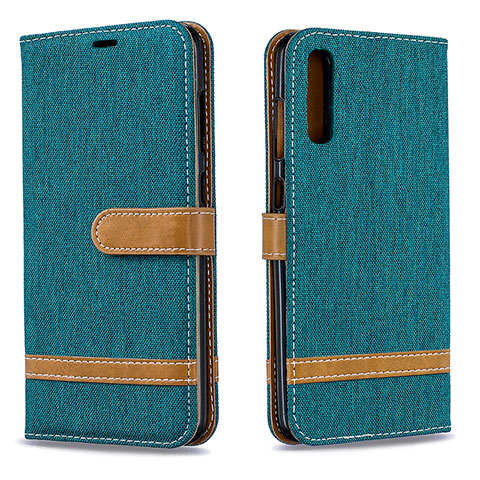 Funda de Cuero Cartera con Soporte Carcasa B16F para Samsung Galaxy A70 Verde