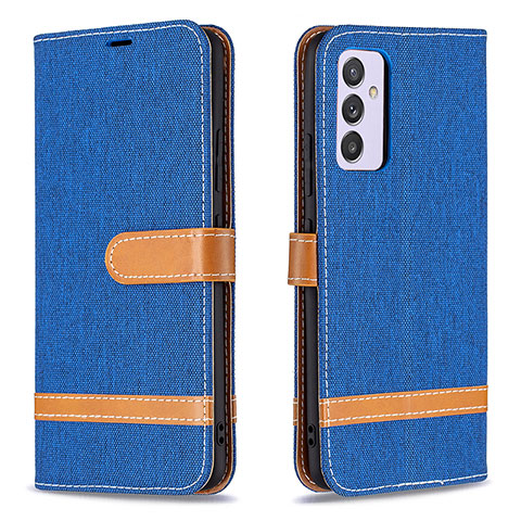 Funda de Cuero Cartera con Soporte Carcasa B16F para Samsung Galaxy A82 5G Azul