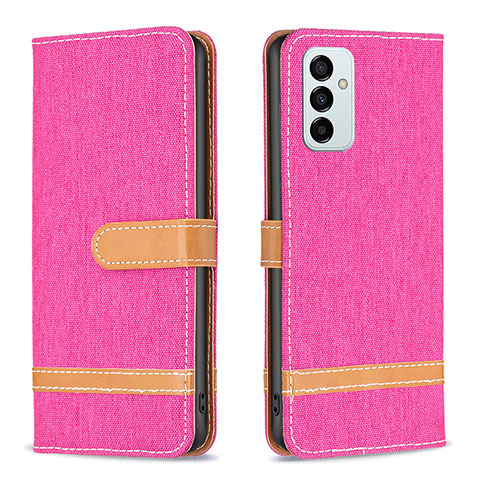 Funda de Cuero Cartera con Soporte Carcasa B16F para Samsung Galaxy F23 5G Rosa Roja