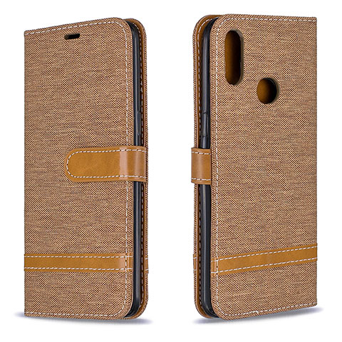 Funda de Cuero Cartera con Soporte Carcasa B16F para Samsung Galaxy M01s Oro