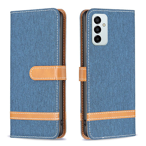 Funda de Cuero Cartera con Soporte Carcasa B16F para Samsung Galaxy M23 5G Azul Real