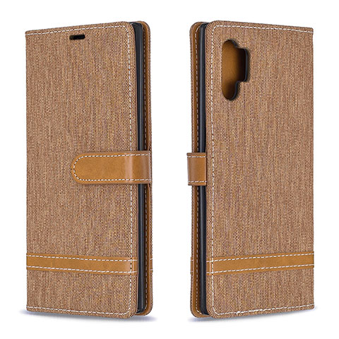 Funda de Cuero Cartera con Soporte Carcasa B16F para Samsung Galaxy Note 10 Plus 5G Oro