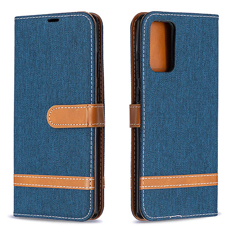 Funda de Cuero Cartera con Soporte Carcasa B16F para Samsung Galaxy Note 20 5G Azul Real