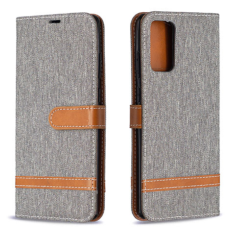 Funda de Cuero Cartera con Soporte Carcasa B16F para Samsung Galaxy Note 20 5G Gris