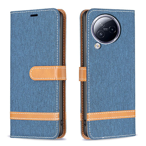 Funda de Cuero Cartera con Soporte Carcasa B16F para Xiaomi Civi 3 5G Azul Cielo