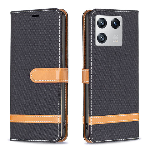 Funda de Cuero Cartera con Soporte Carcasa B16F para Xiaomi Mi 13 5G Negro