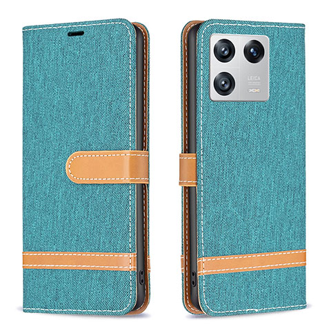 Funda de Cuero Cartera con Soporte Carcasa B16F para Xiaomi Mi 13 Pro 5G Verde