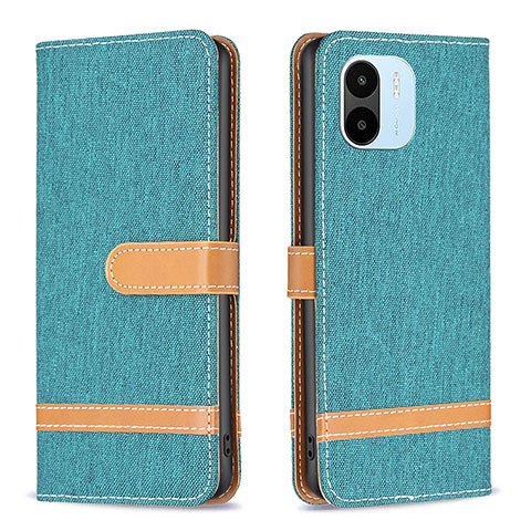 Funda de Cuero Cartera con Soporte Carcasa B16F para Xiaomi Redmi A2 Plus Verde