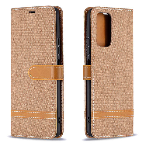 Funda de Cuero Cartera con Soporte Carcasa B16F para Xiaomi Redmi Note 10 Pro 4G Oro