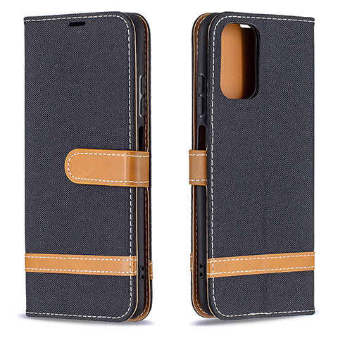 Funda de Cuero Cartera con Soporte Carcasa B16F para Xiaomi Redmi Note 10S 4G Negro