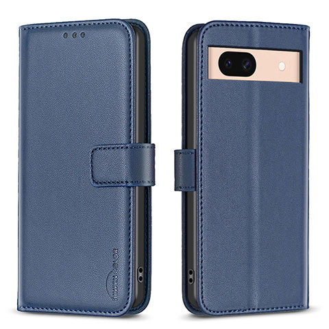 Funda de Cuero Cartera con Soporte Carcasa B17F para Google Pixel 8a 5G Azul