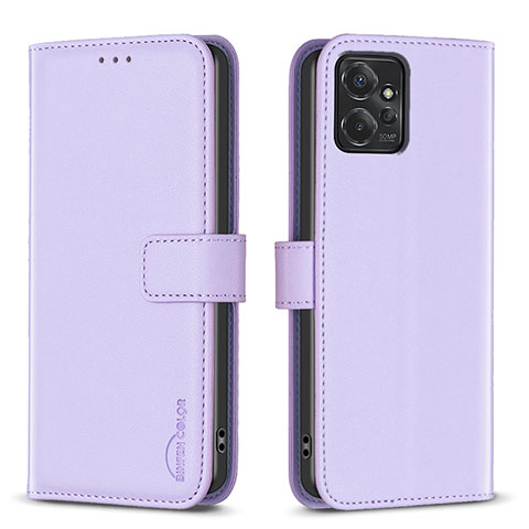 Funda de Cuero Cartera con Soporte Carcasa B17F para Motorola Moto G Power 5G (2023) Purpura Claro