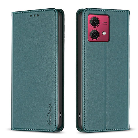 Funda de Cuero Cartera con Soporte Carcasa B17F para Motorola Moto G84 5G Verde