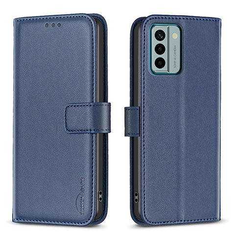 Funda de Cuero Cartera con Soporte Carcasa B17F para Nokia G22 Azul