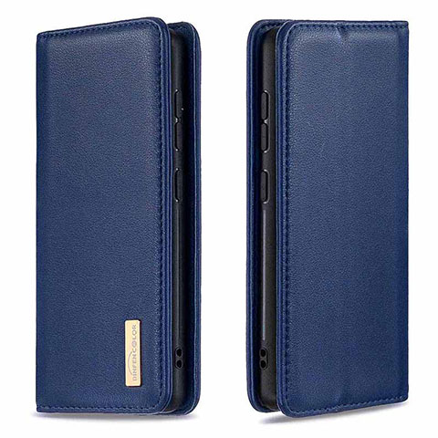 Funda de Cuero Cartera con Soporte Carcasa B17F para Samsung Galaxy A20 Azul