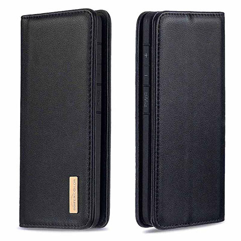 Funda de Cuero Cartera con Soporte Carcasa B17F para Samsung Galaxy A40 Negro