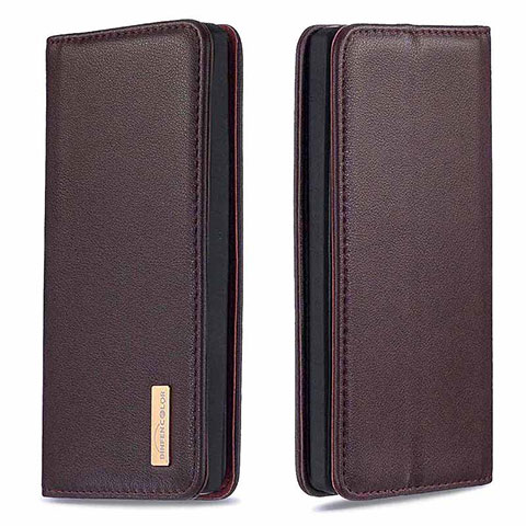 Funda de Cuero Cartera con Soporte Carcasa B17F para Samsung Galaxy Note 10 Plus 5G Marron