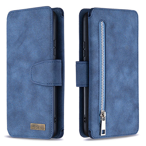 Funda de Cuero Cartera con Soporte Carcasa B18F para Samsung Galaxy A30 Azul