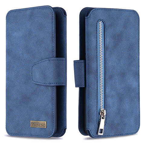 Funda de Cuero Cartera con Soporte Carcasa B18F para Samsung Galaxy A40 Azul