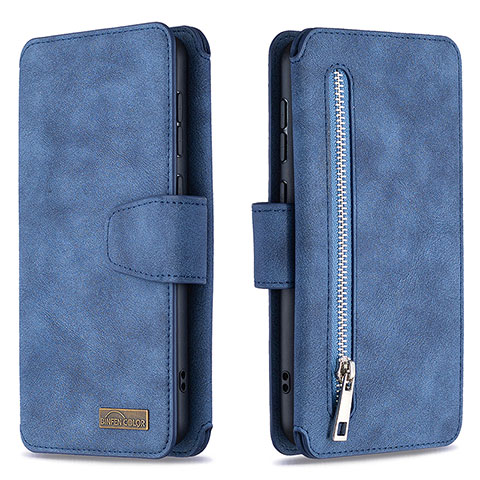 Funda de Cuero Cartera con Soporte Carcasa B18F para Samsung Galaxy A50S Azul