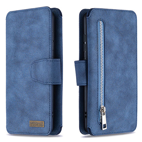 Funda de Cuero Cartera con Soporte Carcasa B18F para Samsung Galaxy A51 5G Azul