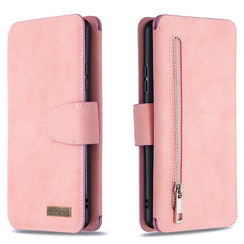 Funda de Cuero Cartera con Soporte Carcasa B18F para Samsung Galaxy M80S Oro Rosa