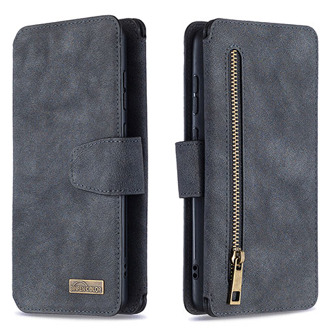 Funda de Cuero Cartera con Soporte Carcasa B18F para Samsung Galaxy Note 10 Lite Negro