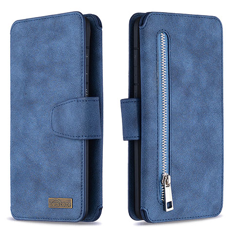 Funda de Cuero Cartera con Soporte Carcasa B18F para Samsung Galaxy S20 Plus 5G Azul