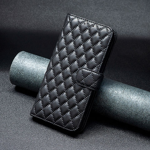 Funda de Cuero Cartera con Soporte Carcasa B19F para Huawei Honor X7a Negro