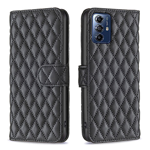 Funda de Cuero Cartera con Soporte Carcasa B19F para Motorola Moto G Play (2023) Negro