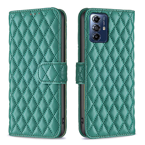 Funda de Cuero Cartera con Soporte Carcasa B19F para Motorola Moto G Play Gen 2 Verde