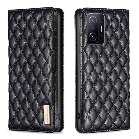 Funda de Cuero Cartera con Soporte Carcasa B19F para Xiaomi Mi 11T Pro 5G Negro