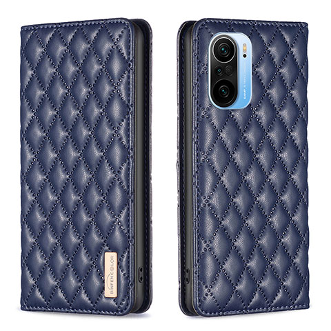 Funda de Cuero Cartera con Soporte Carcasa B19F para Xiaomi Mi 11X Pro 5G Azul