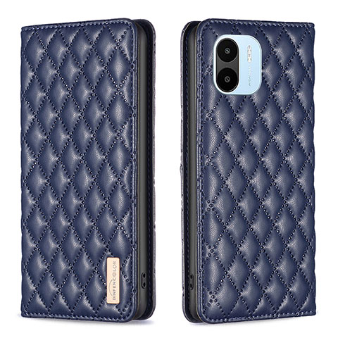 Funda de Cuero Cartera con Soporte Carcasa B19F para Xiaomi Poco C50 Azul